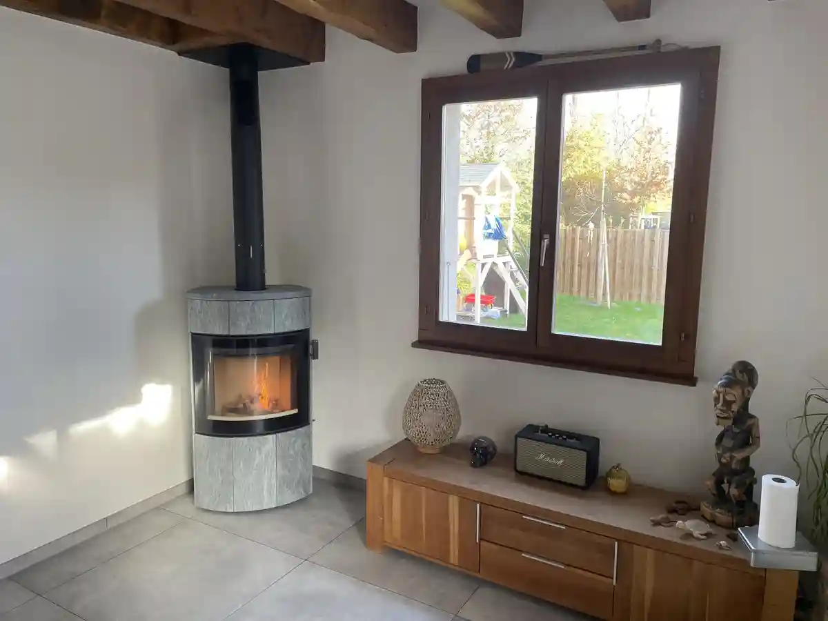 Poêle à bois en pierre ollaire Ganz_Puplinge