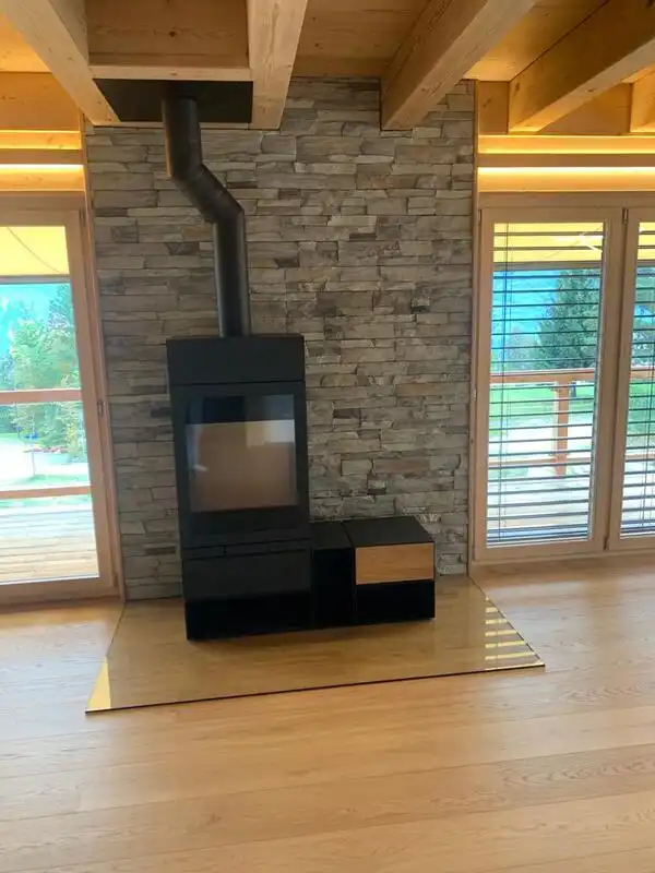 Poêle à bois modulable avec niche_Zermatt